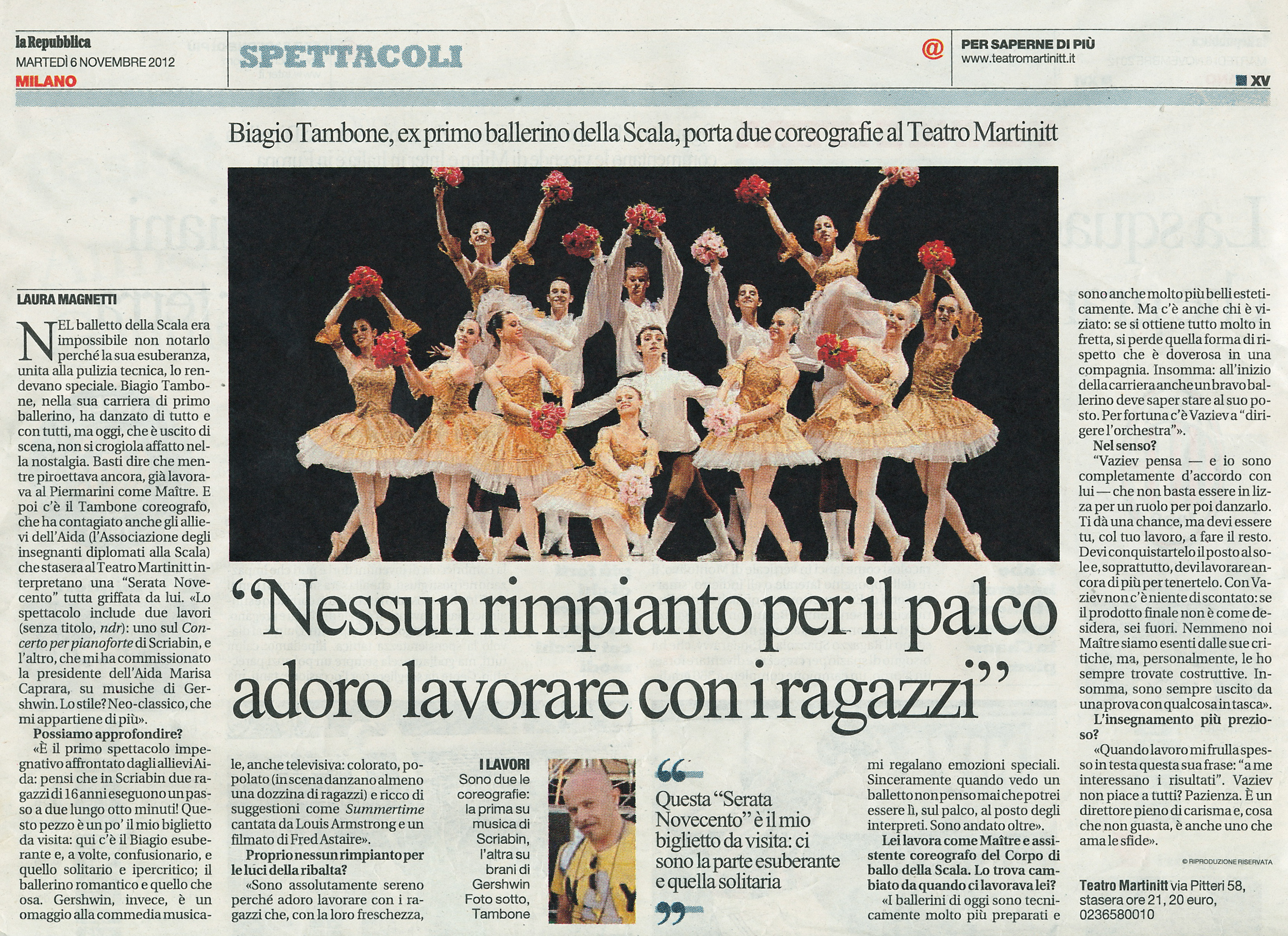 La Repubblica
6 novembre 2012