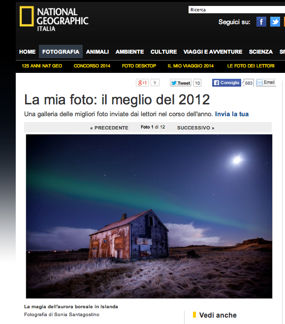 National Geographic Italia
Gennaio 2013